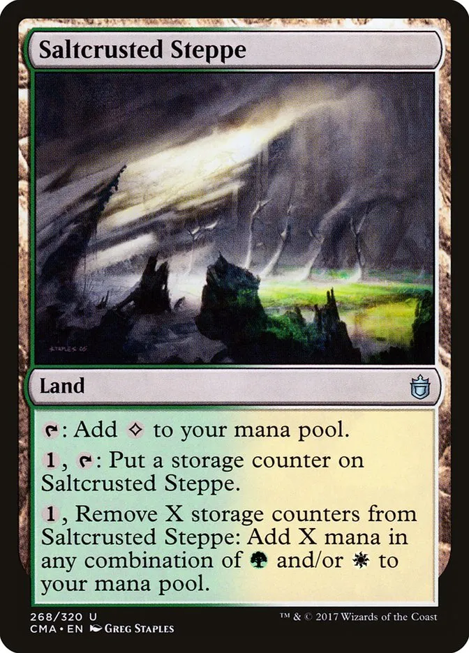 2017 Commander Anthology Saltcrusted Steppe uncommon #268 uncommon card image