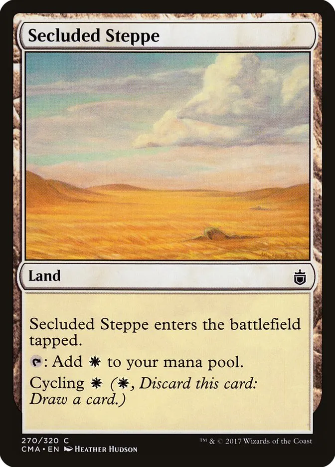 2017 Commander Anthology Secluded Steppe common #270 common card image