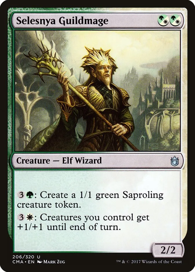 2017 Commander Anthology Selesnya Guildmage uncommon #206 uncommon card image