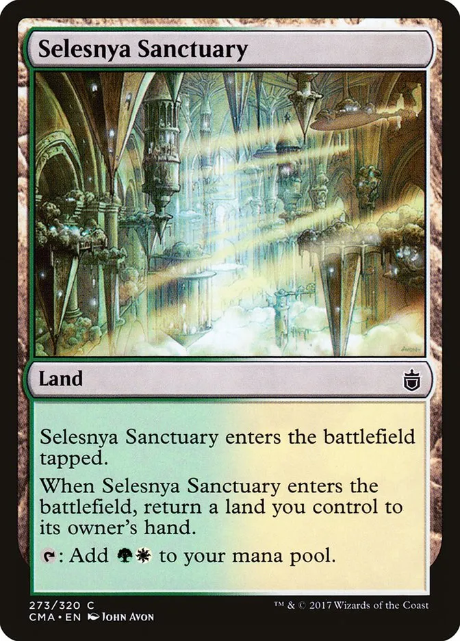 2017 Commander Anthology Selesnya Sanctuary common #273 common card image