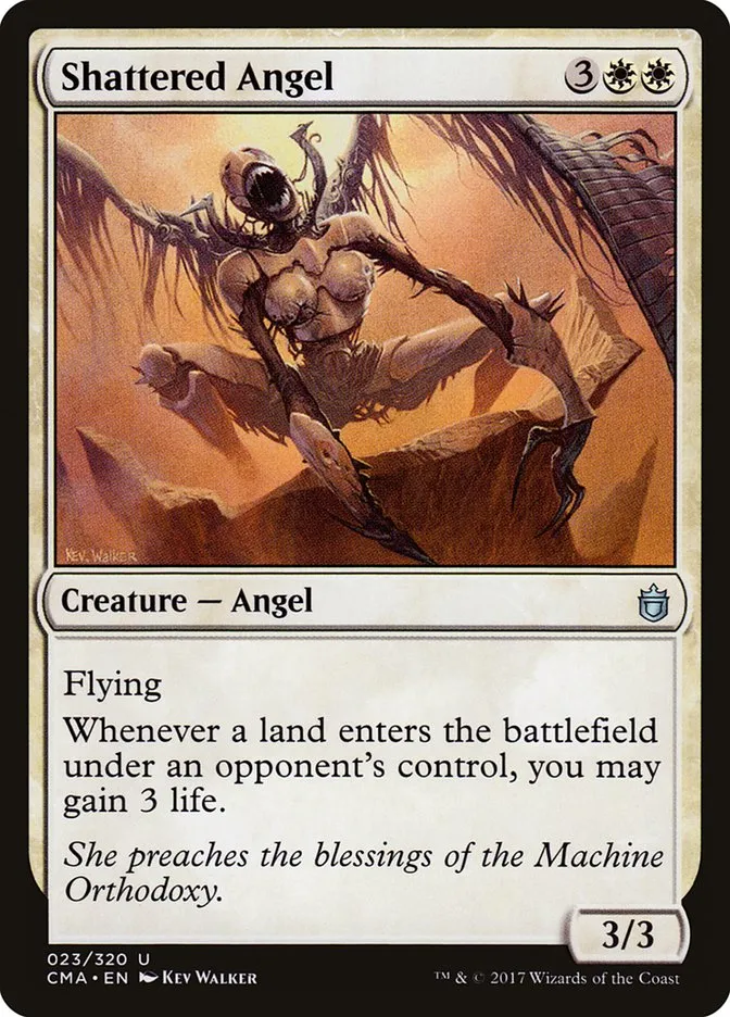 2017 Commander Anthology Shattered Angel #23 uncommon card image