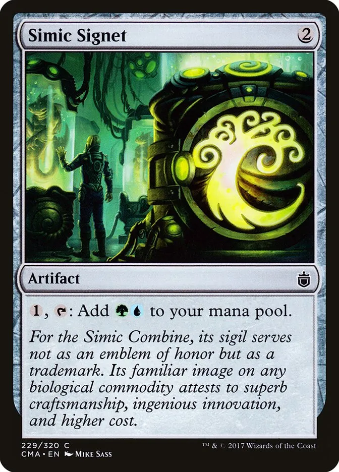 2017 Commander Anthology Simic Signet common #229 common card image