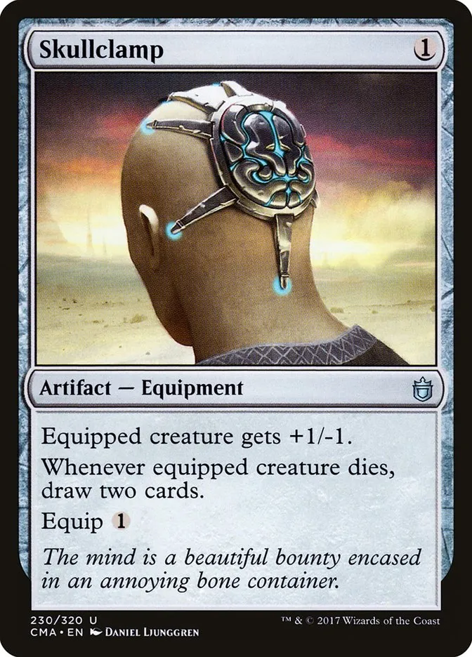 2017 Commander Anthology Skullclamp uncommon #230 uncommon card image