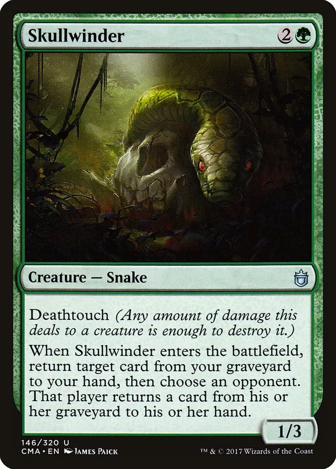 2017 Commander Anthology Skullwinder uncommon #146 uncommon card image