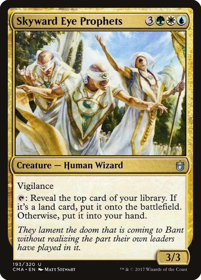 2017 Commander Anthology Skyward Eye Prophets #193 uncommon card image