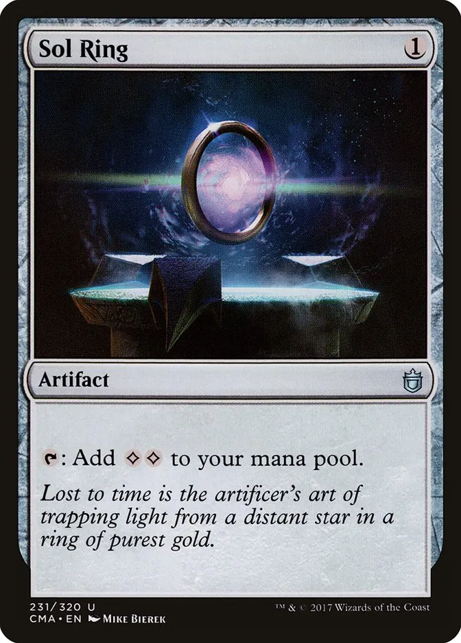 2017 Commander Anthology Sol Ring uncommon #231 uncommon card image