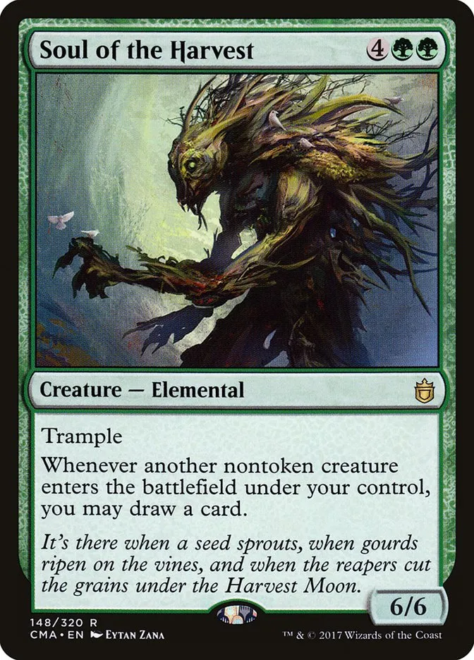 2017 Commander Anthology Soul of the Harvest #148 rare card image