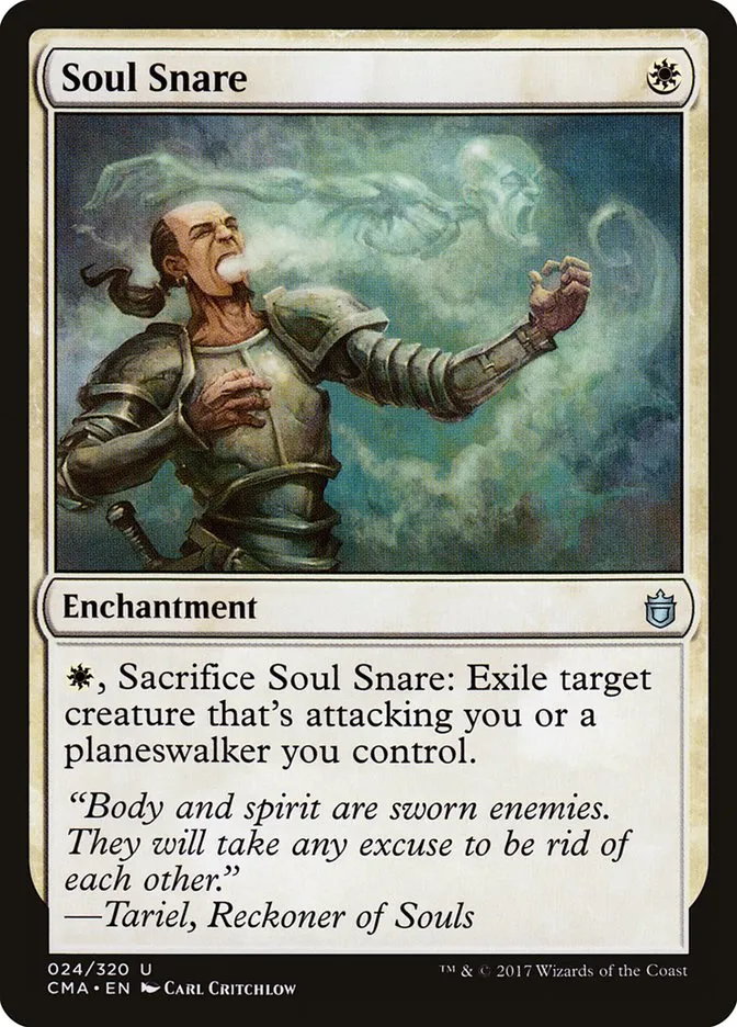 2017 Commander Anthology Soul Snare uncommon #24 uncommon card image