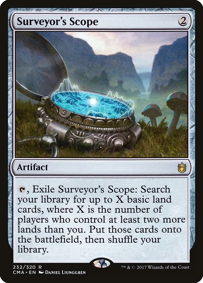2017 Commander Anthology Surveyor's Scope #232 rare card image