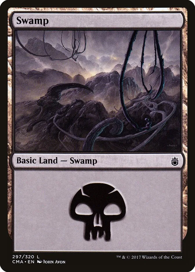 2017 Commander Anthology Swamp common #297 common card image