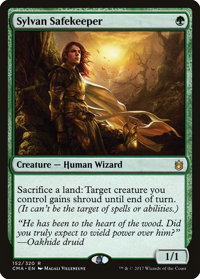 2017 Commander Anthology Sylvan Safekeeper rare #152 rare card image