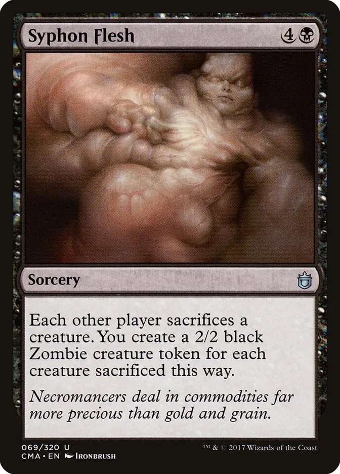 2017 Commander Anthology Syphon Flesh #69 uncommon card image