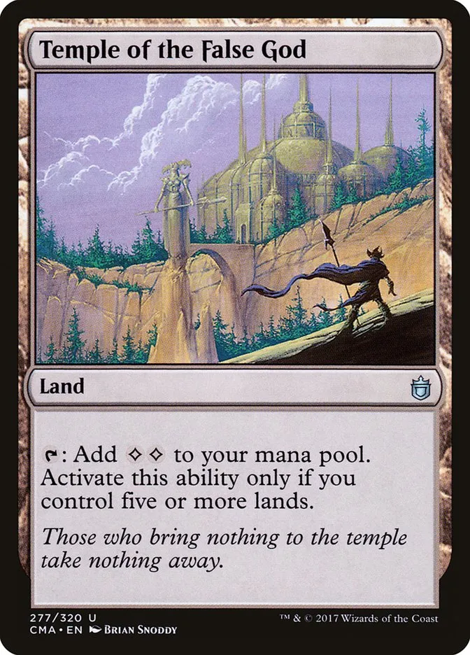 2017 Commander Anthology Temple of the False God #277 uncommon card image