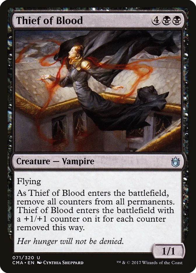 2017 Commander Anthology Thief of Blood #71 uncommon card image