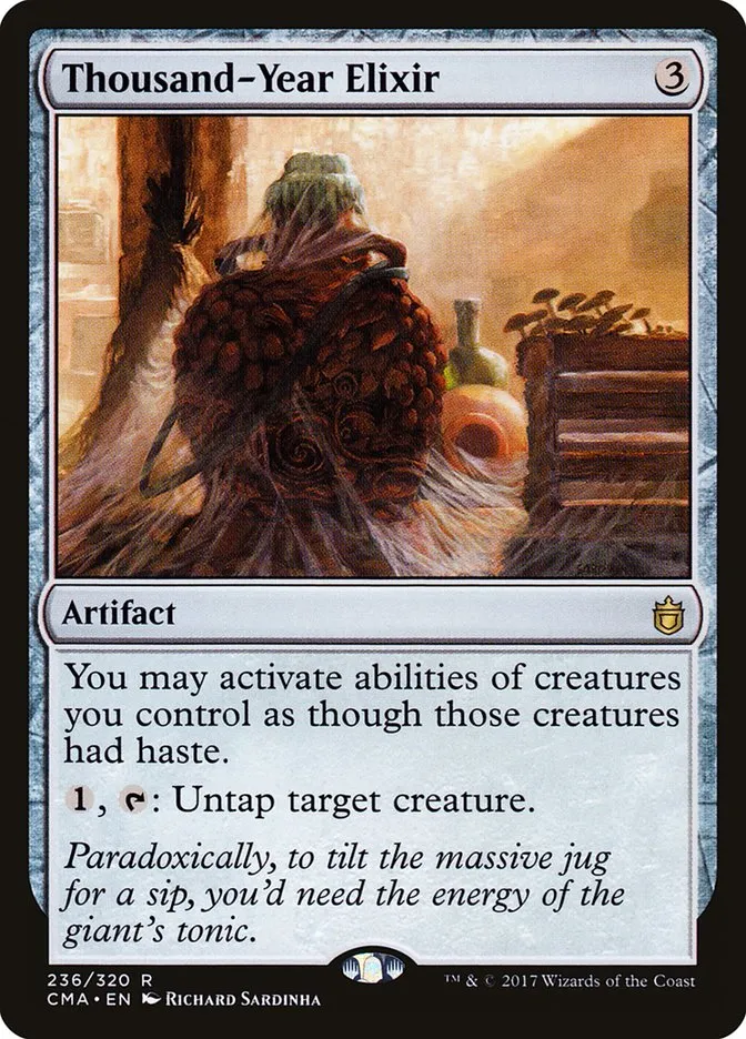 2017 Commander Anthology Thousand-Year Elixir rare #236 rare card image