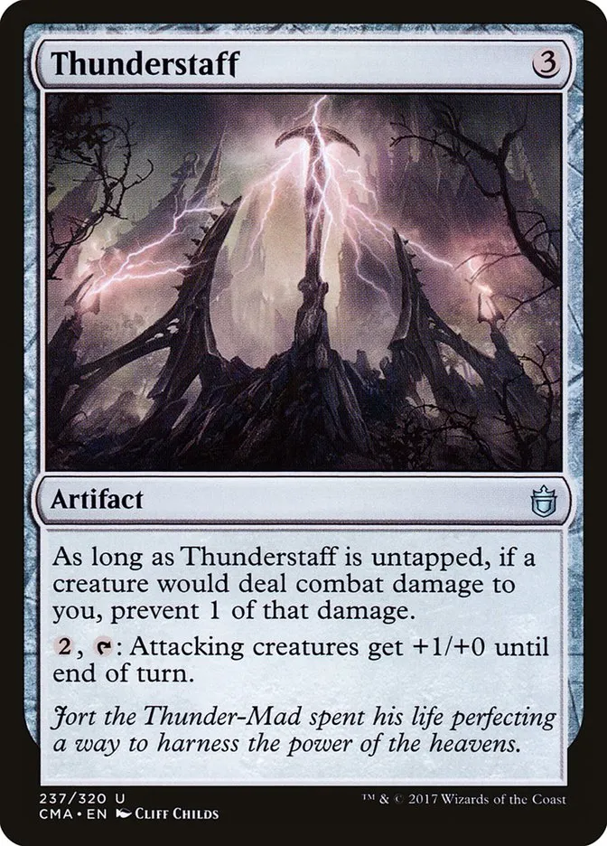 2017 Commander Anthology Thunderstaff uncommon #237 uncommon card image