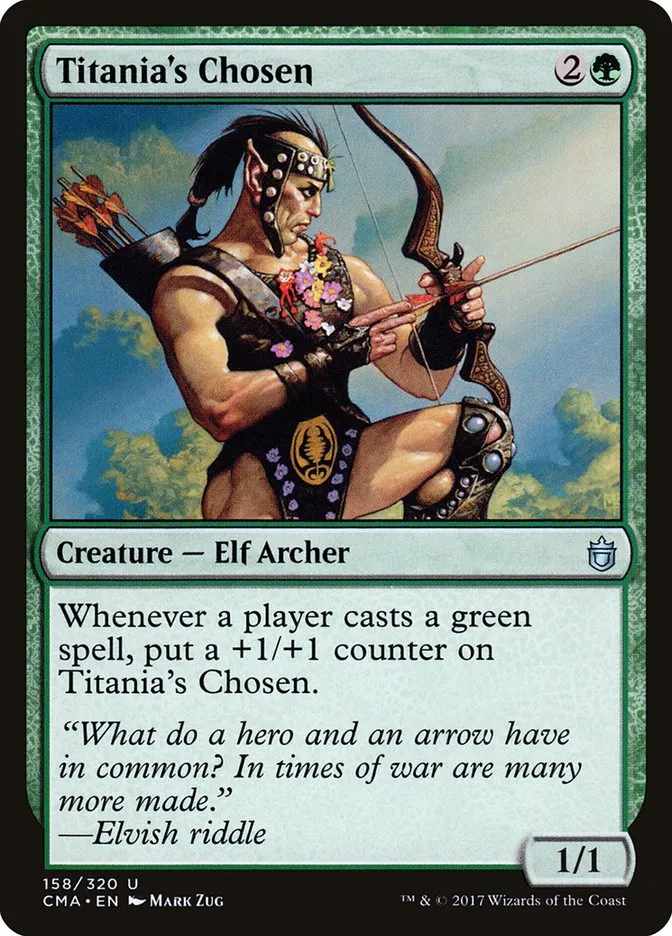 2017 Commander Anthology Titania's Chosen #158 uncommon card image