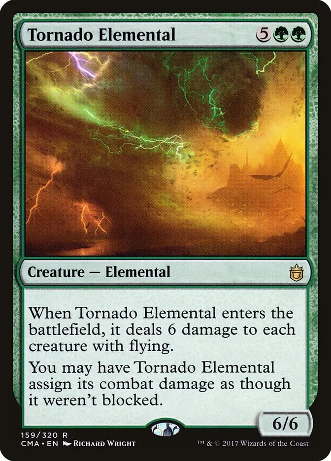 2017 Commander Anthology Tornado Elemental rare #159 rare card image