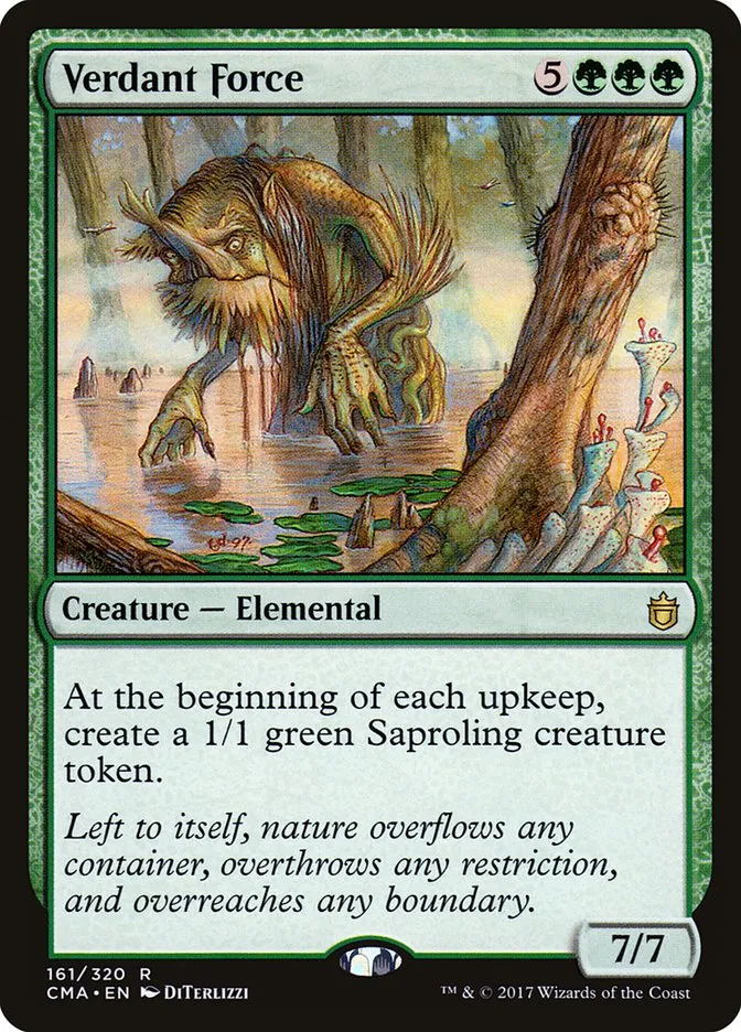 2017 Commander Anthology Verdant Force rare #161 rare card image