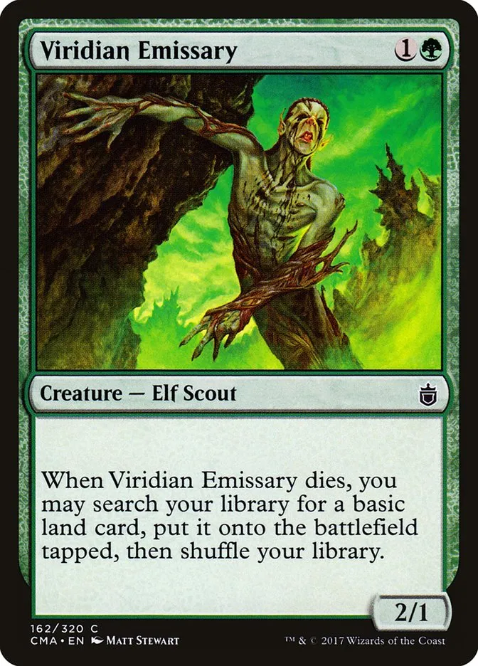 2017 Commander Anthology Viridian Emissary common #162 common card image