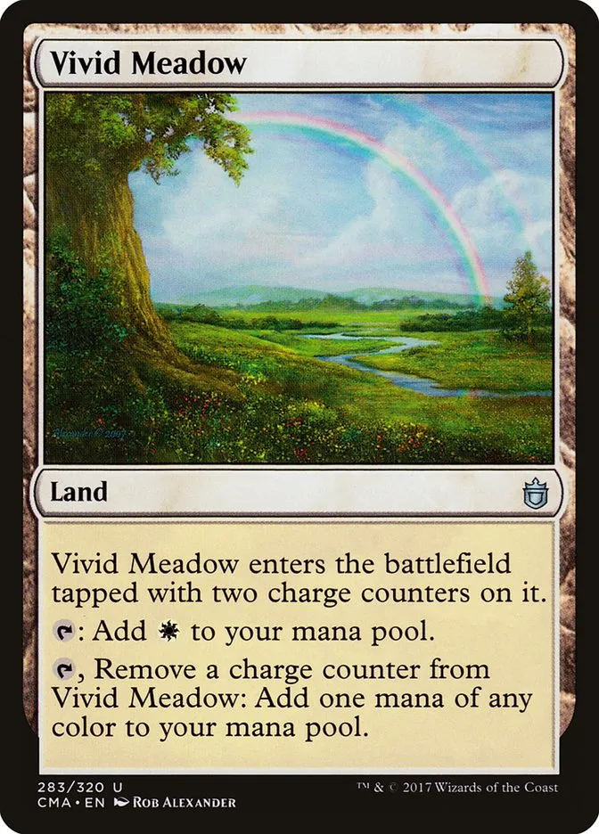 2017 Commander Anthology Vivid Meadow uncommon #283 uncommon card image