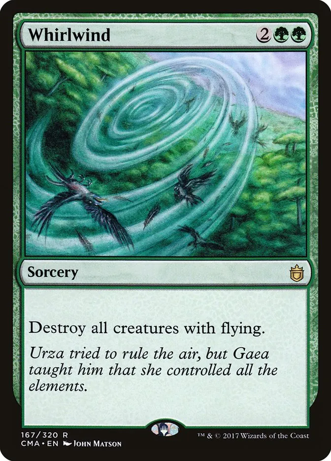 2017 Commander Anthology Whirlwind rare #167 rare card image