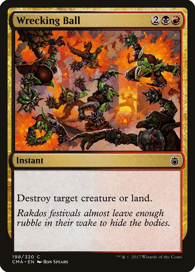 2017 Commander Anthology Wrecking Ball common #198 common card image