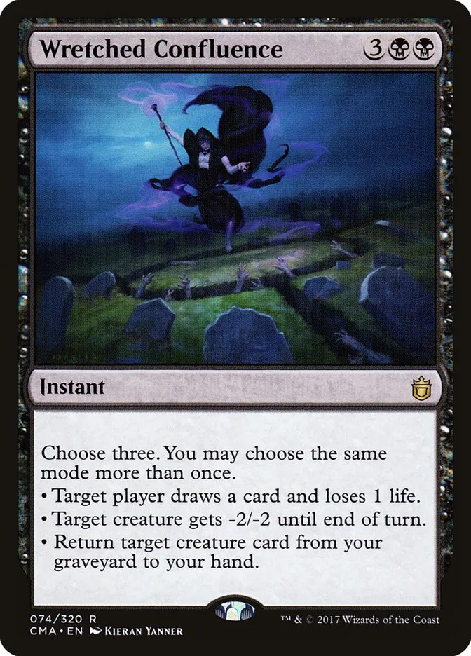 2017 Commander Anthology Wretched Confluence rare #74 rare card image