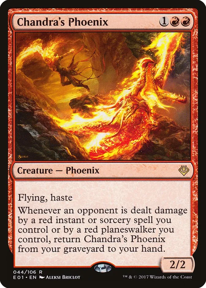 2017 Archenemy: Nicol Bolas Chandra's Phoenix rare #44 rare card image