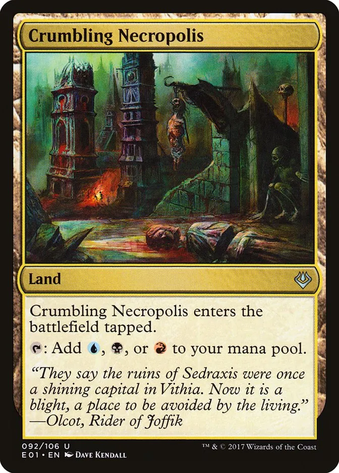2017 Archenemy: Nicol Bolas Crumbling Necropolis #92 uncommon card image