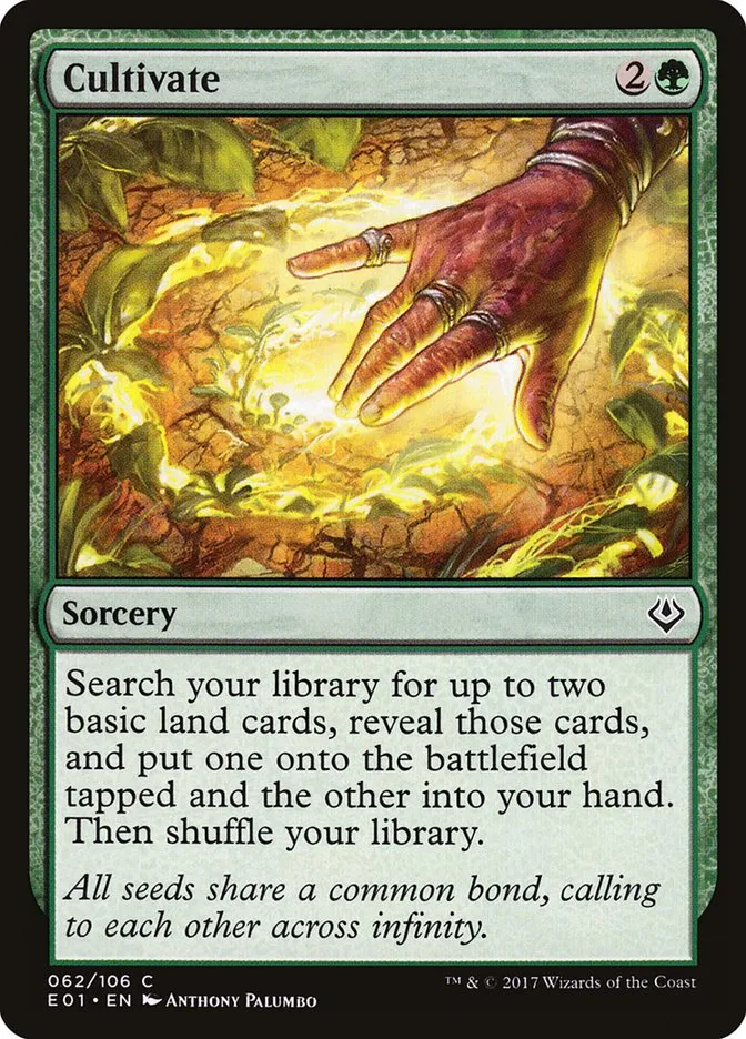 2017 Archenemy: Nicol Bolas Cultivate common #62 common card image
