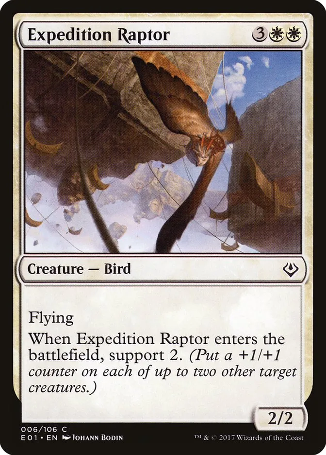 2017 Archenemy: Nicol Bolas Expedition Raptor common #6 common card image