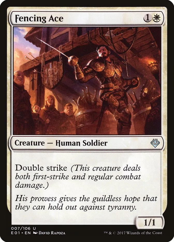 2017 Archenemy: Nicol Bolas Fencing Ace uncommon #7 uncommon card image