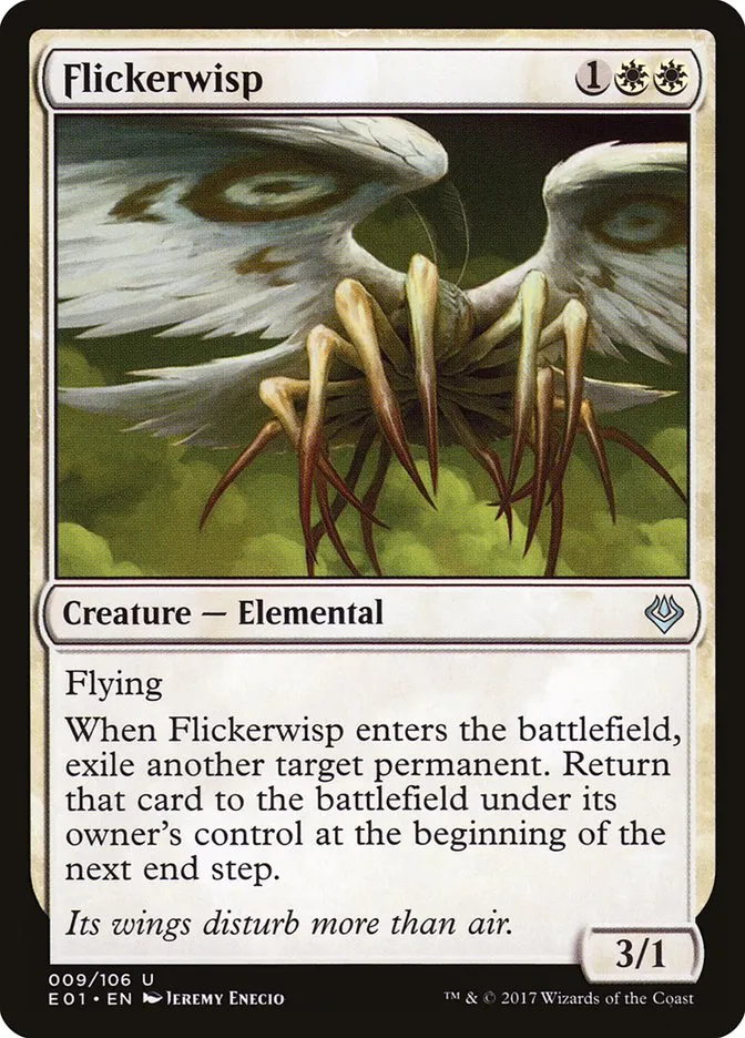 2017 Archenemy: Nicol Bolas Flickerwisp uncommon #9 uncommon card image