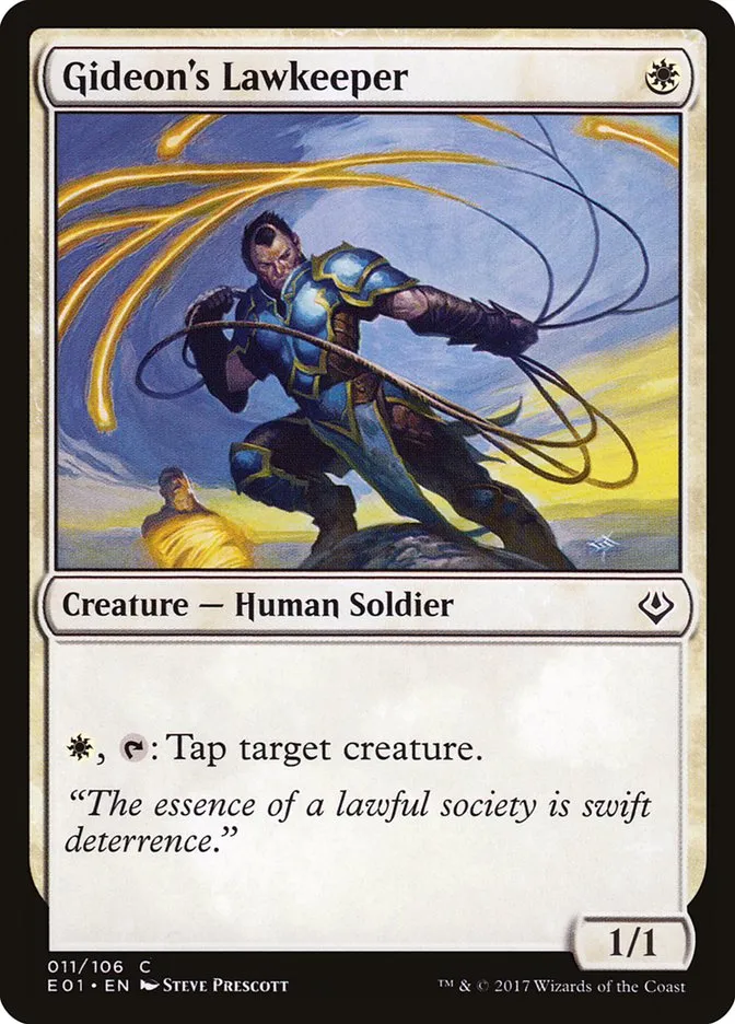 2017 Archenemy: Nicol Bolas Gideon's Lawkeeper common #11 common card image
