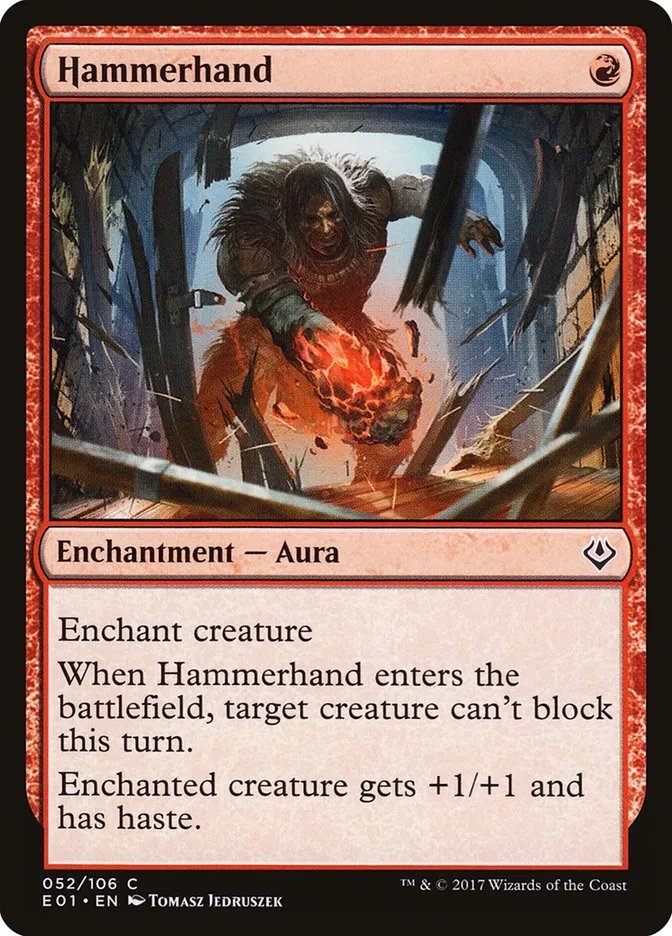 2017 Archenemy: Nicol Bolas Hammerhand common #52 common card image