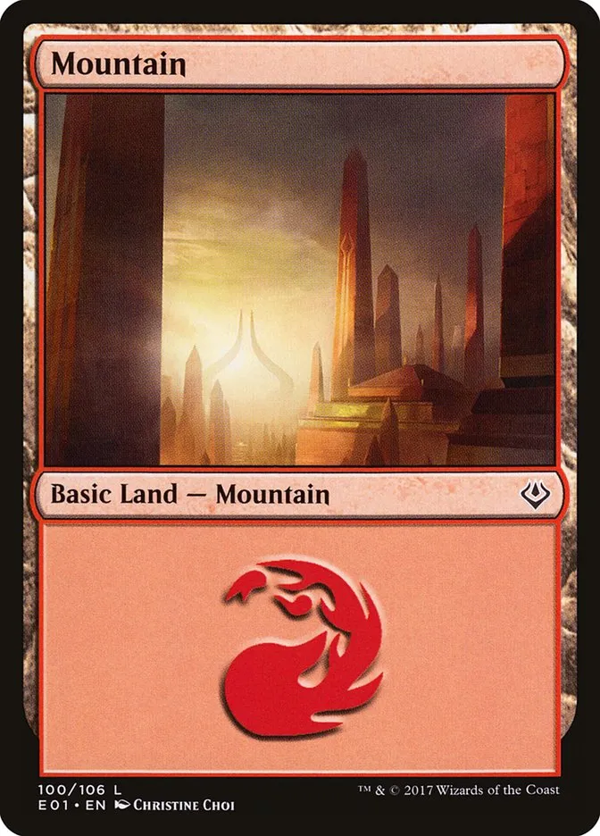 2017 Archenemy: Nicol Bolas Mountain common #100 common card image