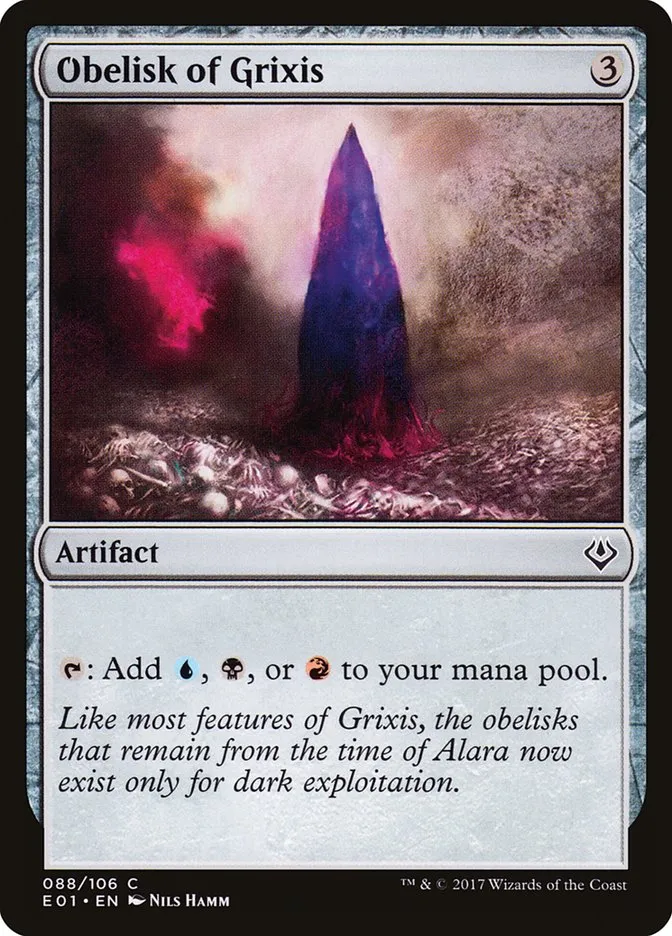 2017 Archenemy: Nicol Bolas Obelisk of Grixis #88 common card image