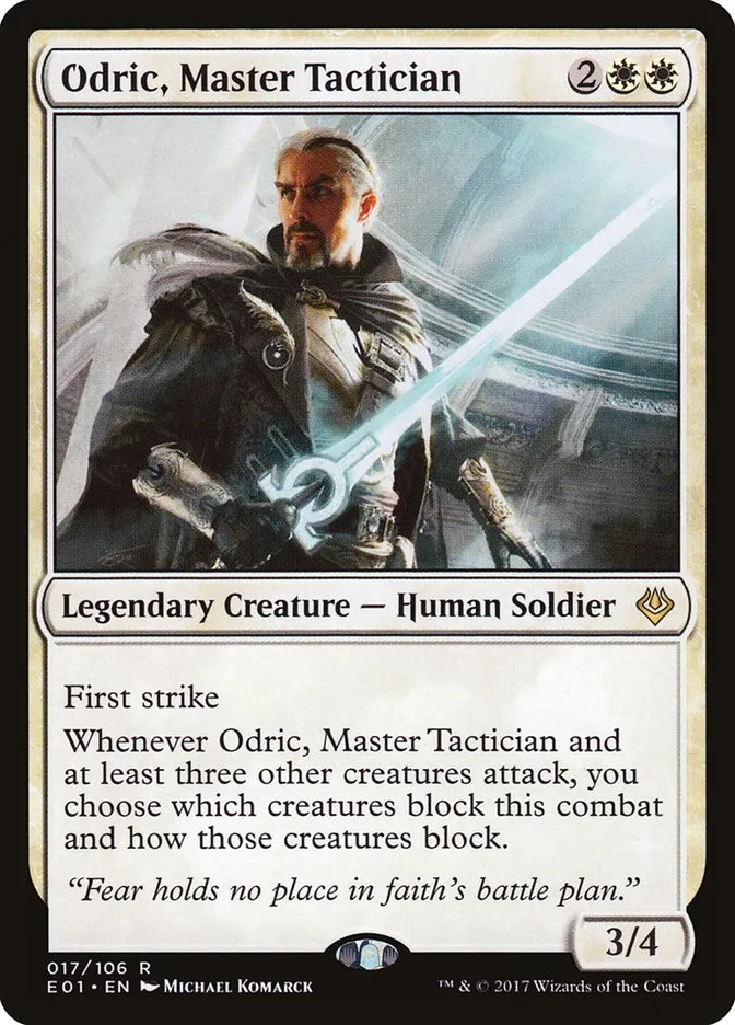 2017 Archenemy: Nicol Bolas Odric, Master Tactician rare #17 rare card image
