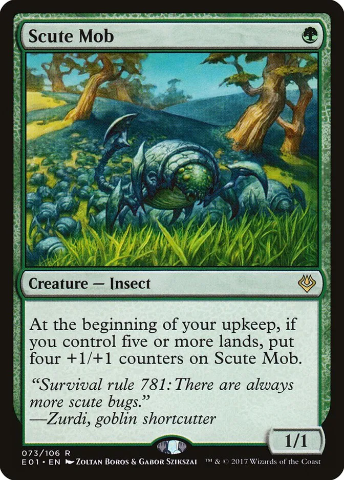 2017 Archenemy: Nicol Bolas Scute Mob rare #73 rare card image