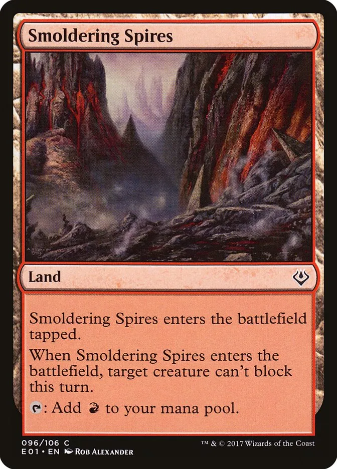 2017 Archenemy: Nicol Bolas Smoldering Spires #96 common card image
