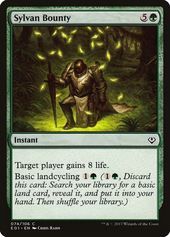 2017 Archenemy: Nicol Bolas Sylvan Bounty common #74 common card image