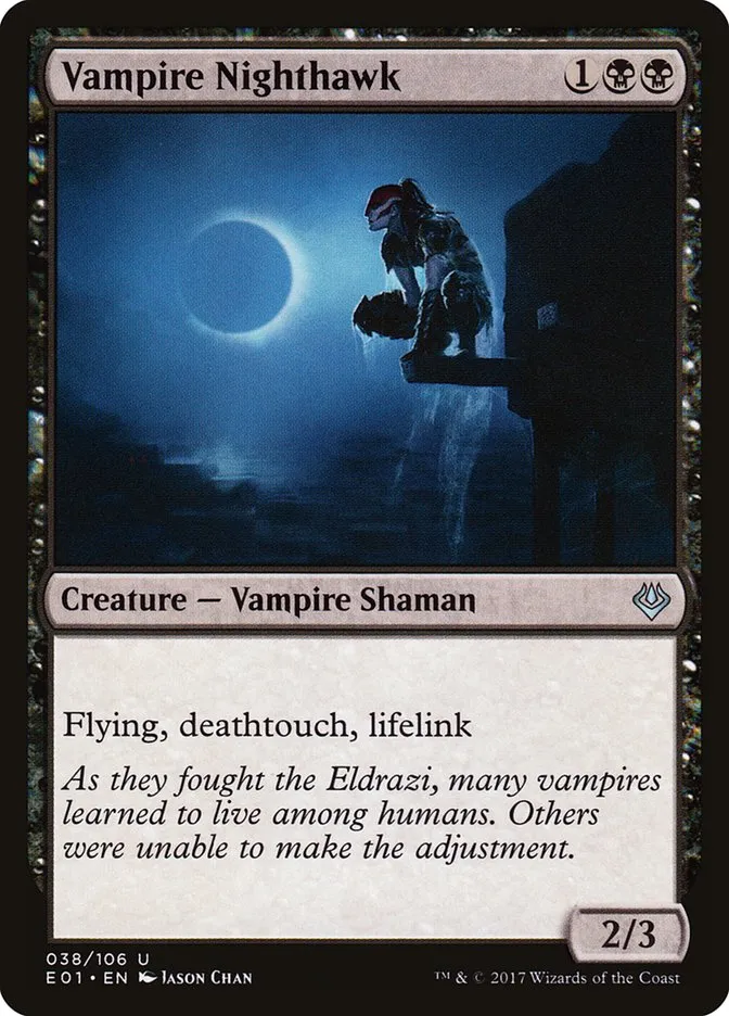 2017 Archenemy: Nicol Bolas Vampire Nighthawk uncommon #38 uncommon card image