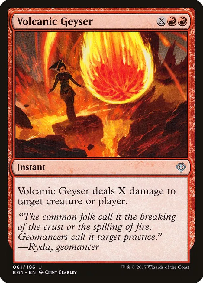 2017 Archenemy: Nicol Bolas Volcanic Geyser uncommon #61 uncommon card image