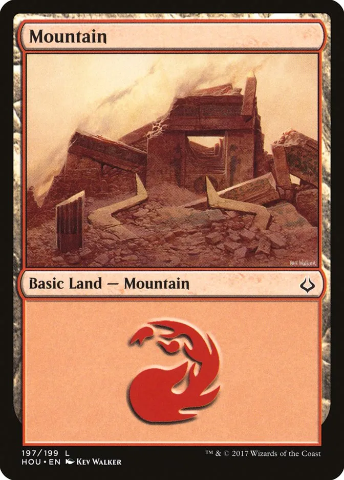 2017 Hour of Devastation Mountain common #197 common card image