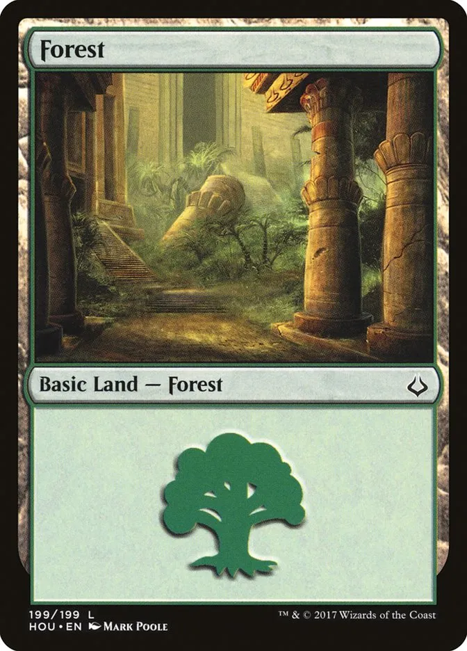 2017 Hour of Devastation Forest common #199 common card image