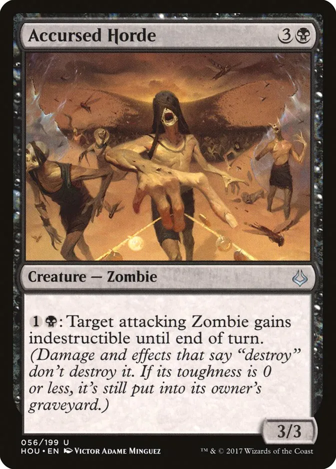 2017 Hour of Devastation Accursed Horde uncommon #56 uncommon card image