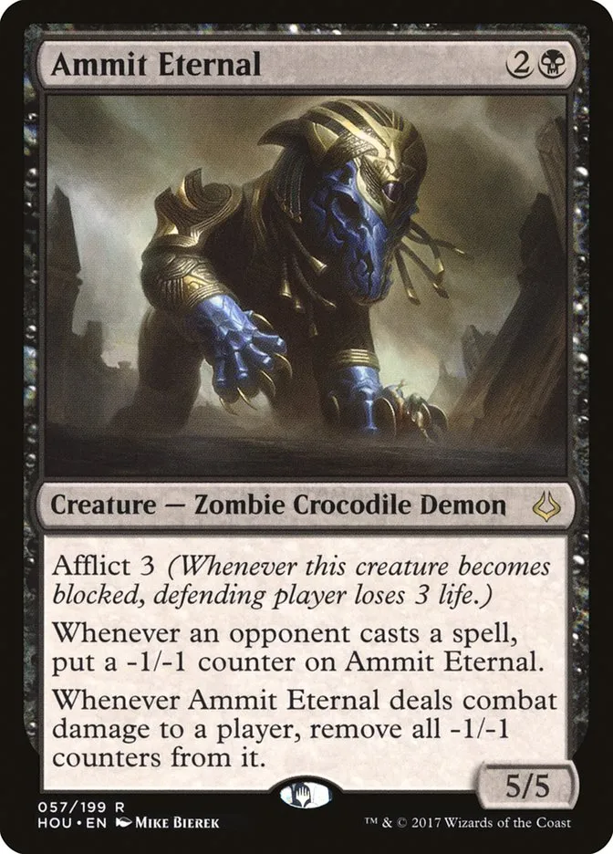 2017 Hour of Devastation Ammit Eternal rare #57 rare card image