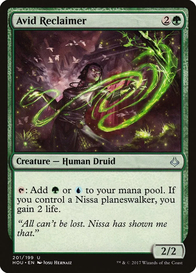 2017 Hour of Devastation Avid Reclaimer #201 uncommon card image