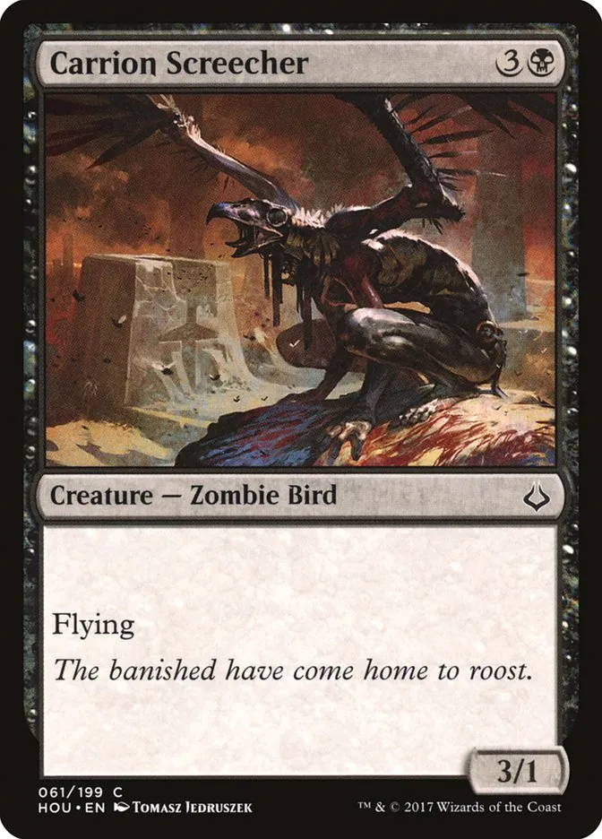 2017 Hour of Devastation Carrion Screecher common #61 common card image